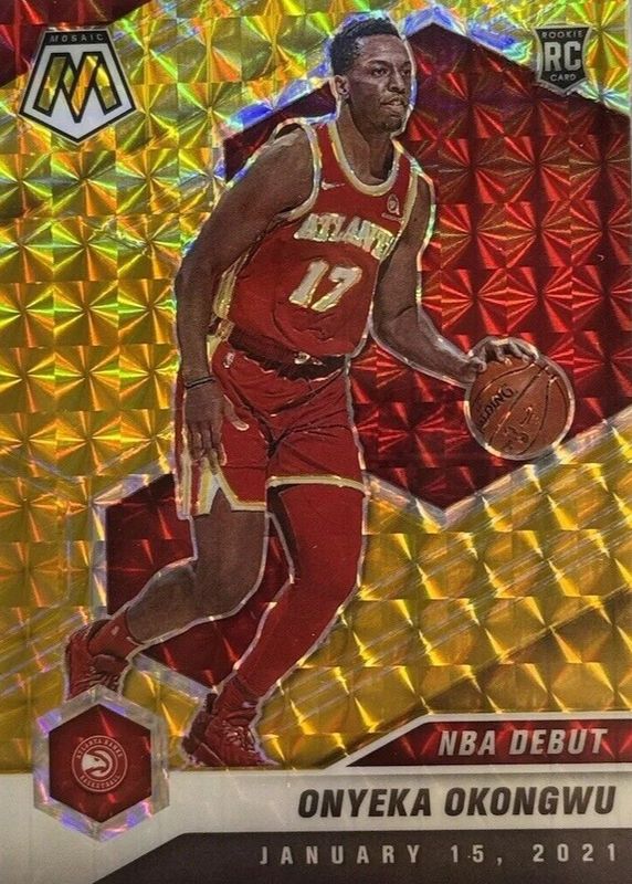 Onyeka Okongwu 2020 Mosaic #274 NBA Debut - Gold /10 Rookie PSA 10