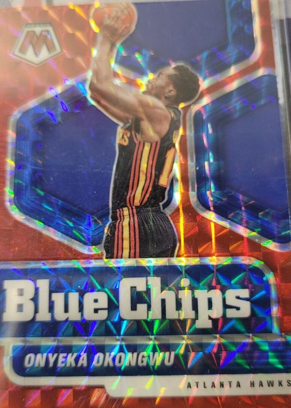 Onyeka Okongwu 2020 Mosaic #1 Blue Chips - Red Rookie RAW