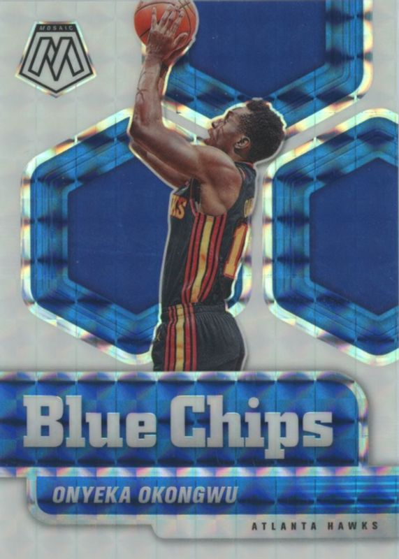 Onyeka Okongwu 2020 Mosaic #1 Blue Chips - White /25 Rookie PSA 10