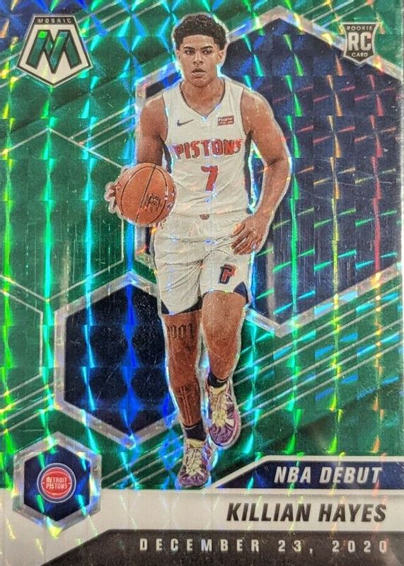 Killian Hayes 2020 Mosaic #270 NBA Debut - Green Rookie RAW