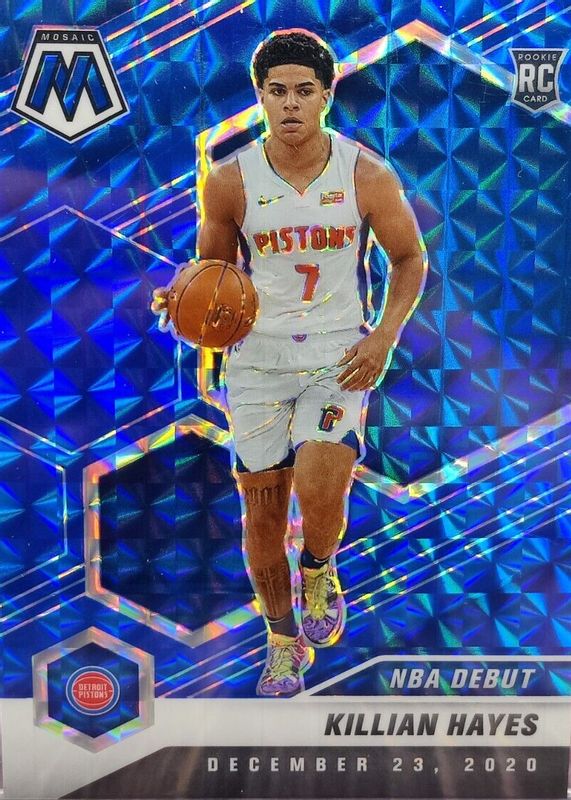 Killian Hayes 2020 Mosaic #270 NBA Debut - Blue /99 Rookie SGC 10