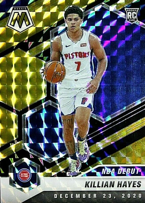 Killian Hayes 2020 Mosaic #270 NBA Debut - Choice Black & Gold /8 Rookie SGC 10