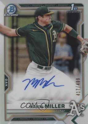 2021 Bowman Draft #CDA-MMIL Chrome DP Auto - Refractor /499 (1st)