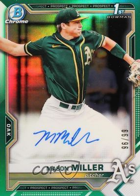 2021 Bowman Draft #CDA-MMIL Chrome DP Auto - Green Refractor /99 (1st)