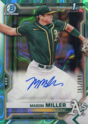 2021 Bowman Draft #CDA-MMIL Chrome DP Auto - Aqua Lava Refractor /199 (1st)