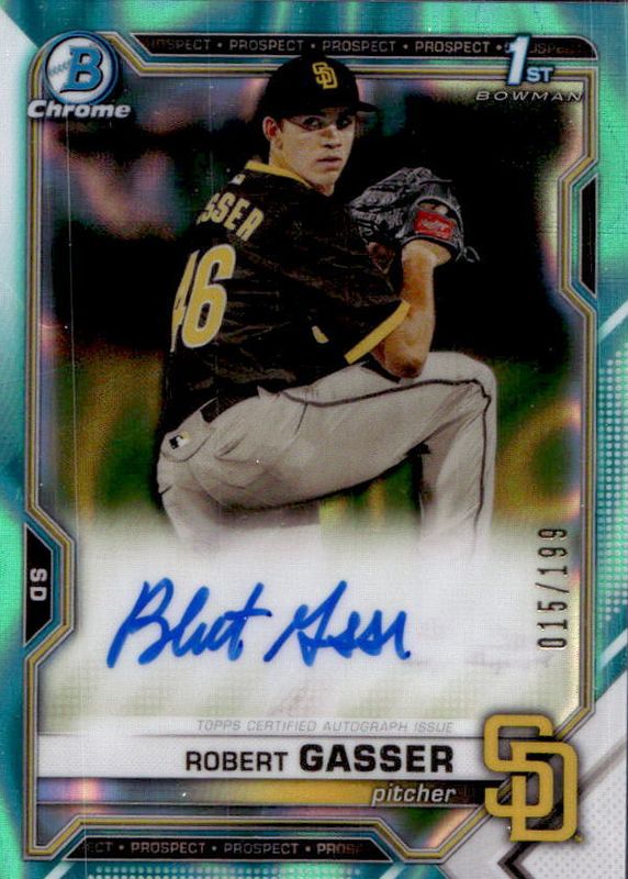 2021 Bowman Draft #CDA-RG Chrome DP Auto - Aqua Lava Refractor /199 (1st)