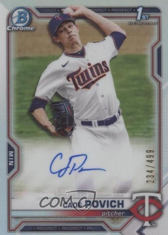 2021 Bowman Draft #CDA-CPO Chrome DP Auto - Refractor /499 (1st)