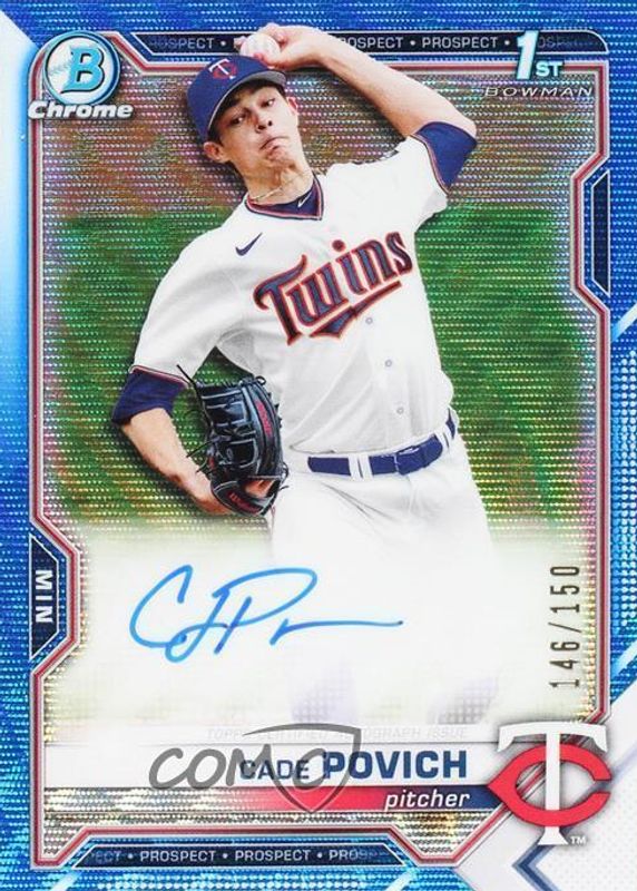 2021 Bowman Draft #CDA-CPO Chrome DP Auto - Blue Wave Refractor /150 (1st)