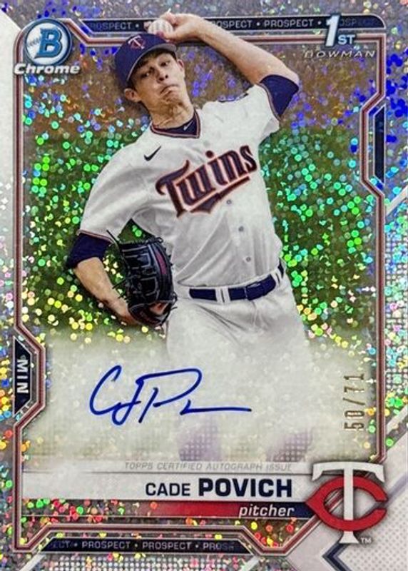 2021 Bowman Draft #CDA-CPO Chrome DP Auto - Sparkle Refractor /71 (1st)