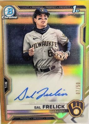 2021 Bowman Draft #CDA-SF Chrome DP Auto - Gold Refractor /50 (1st)