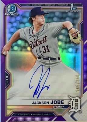 2021 Bowman Draft #CDA-JJ Chrome DP Auto - Purple Refractor /250 (1st)