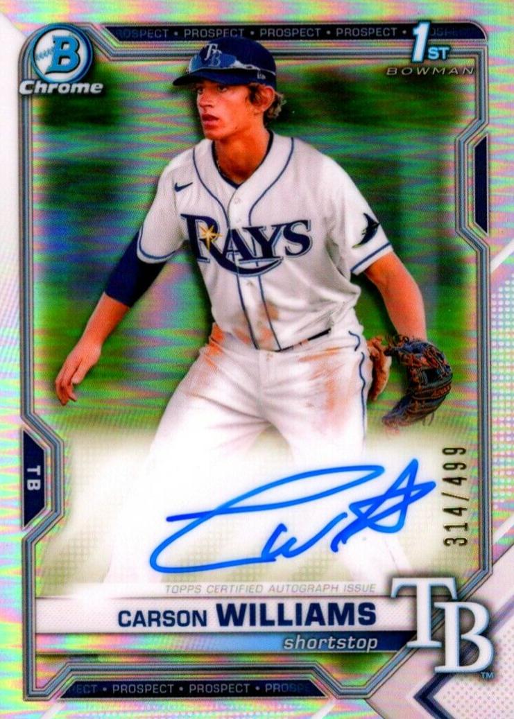 Carson Williams Baseball Cards Price Guide - Sports Card Investor