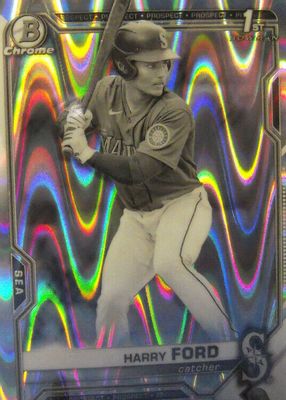 2021 Bowman Draft #BDC-1 Chrome - Black & White RayWave Refractor (1st)