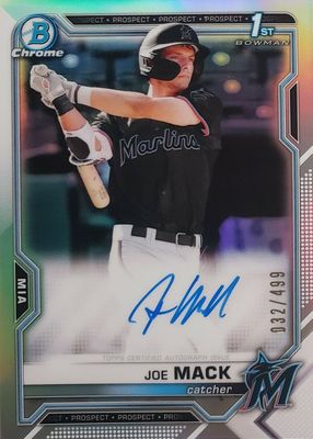 2021 Bowman Draft #CDA-JMA Chrome DP Auto - Refractor /499 (1st)