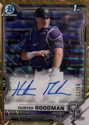 2021 Bowman Draft #CDA-HG Chrome DP Auto - Gold Wave Refractor /50 (1st)