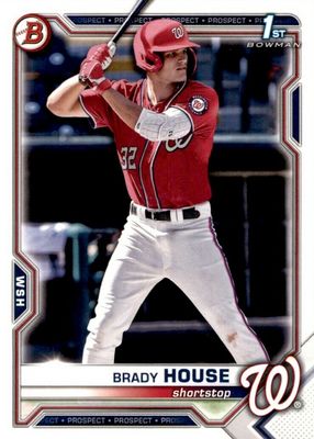 Brady House 2021 Bowman Draft #BDC-186 Chrome (1st) Price Guide 