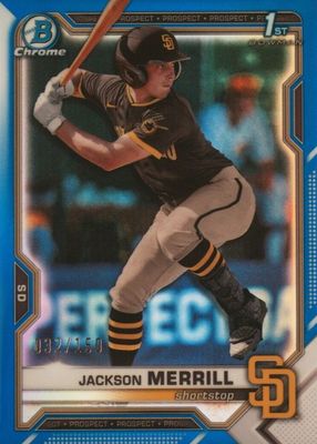 2021 Bowman Draft #BDC-119 Chrome - Blue Refractor /150 (1st)