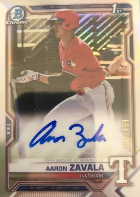 2021 Bowman Draft #CDA-AZ Chrome DP Auto - Refractor /499 (1st)