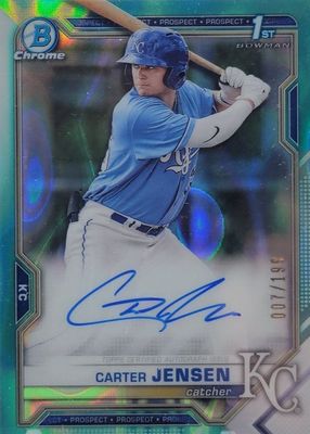 2021 Bowman Draft #CDA-CJ Chrome DP Auto - Aqua Lava Refractor /199 (1st)