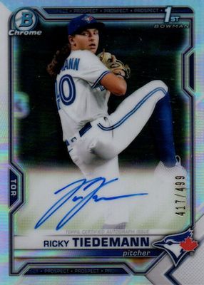 2021 Bowman Draft #CDA-RTI Chrome DP Auto - Refractor /499 (1st)