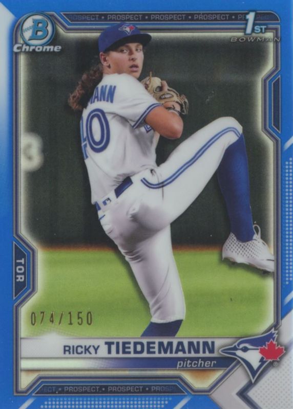 2021 Bowman Draft #BDC-89 Chrome - Blue Refractor /150 (1st)