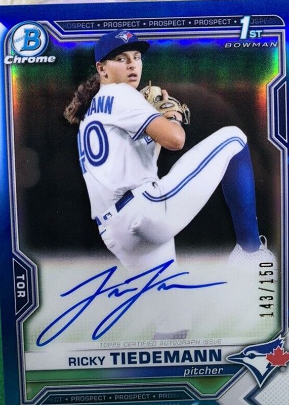 2021 Bowman Draft #CDA-RTI Chrome DP Auto - Blue Refractor /150 (1st)