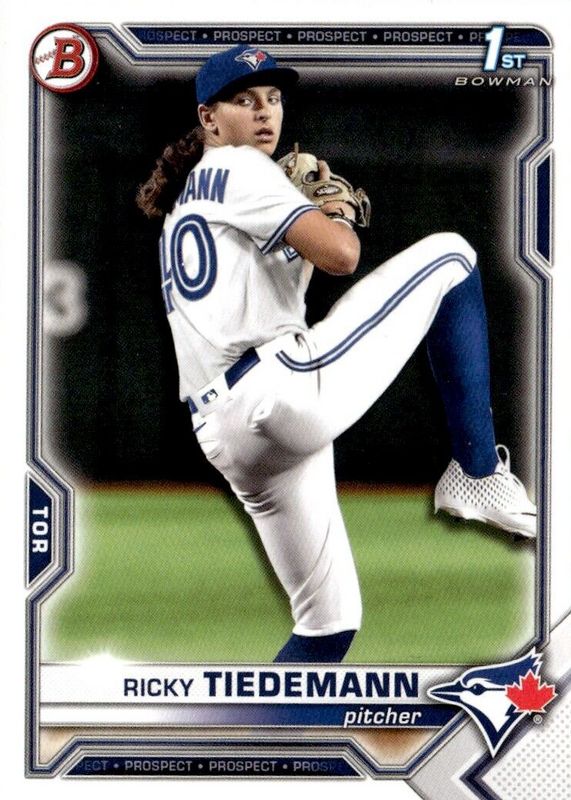 Ricky Tiedemann 2021 Bowman Draft #BD-89 Base (1st) SGC 9.5