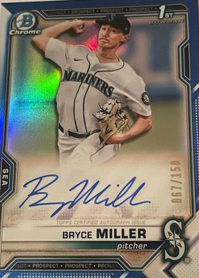 2021 Bowman Draft #CDA-BMI Chrome DP Auto - Blue Refractor /150 (1st)