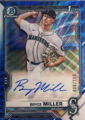 2021 Bowman Draft #CDA-BMI Chrome DP Auto - Blue Wave Refractor /150 (1st)