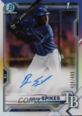 2021 Bowman Draft #CDA-RSP Chrome DP Auto - Refractor /499 (1st)