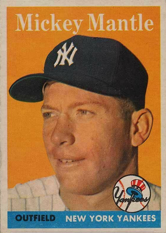Mickey Mantle 1958 Topps #150 Base Price Guide - Sports Card