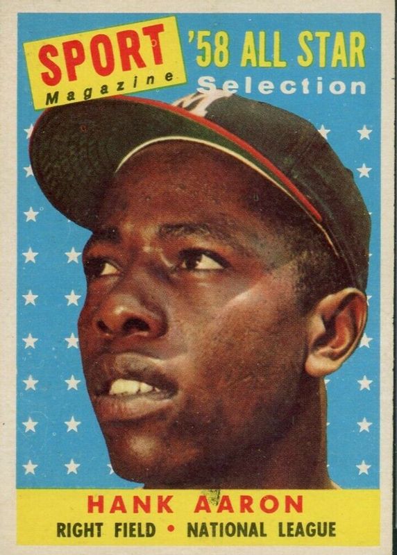 Hank Aaron 1958 Topps #488 All-Star PSA 9