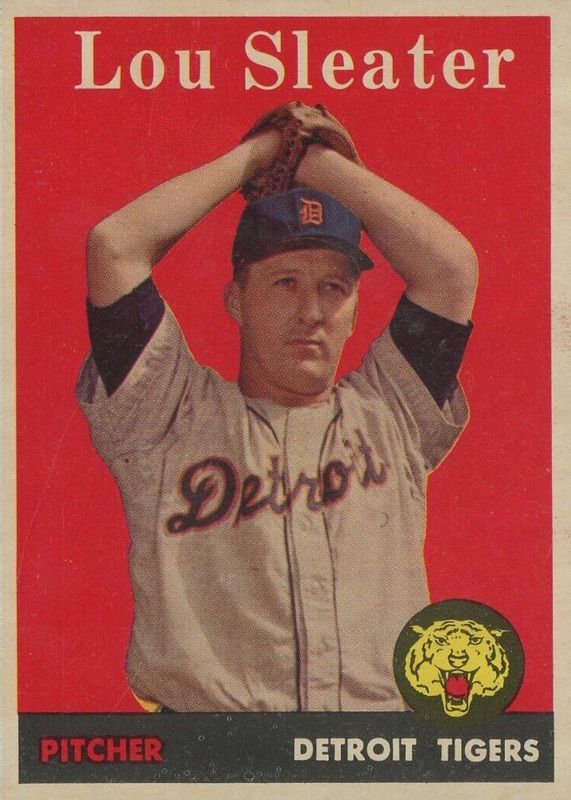 Lou Sleater 1958 Topps #46 Base PSA 4