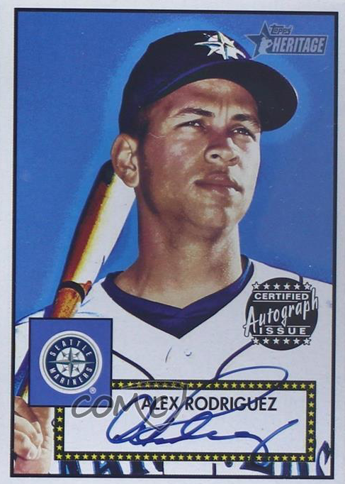 Alex Rodriguez 2001 Topps Heritage #THA-AR Real One Autographs