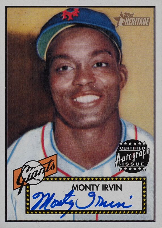 Monte Irvin 2001 Topps Heritage #THA-MI Real One Autographs PSA 10