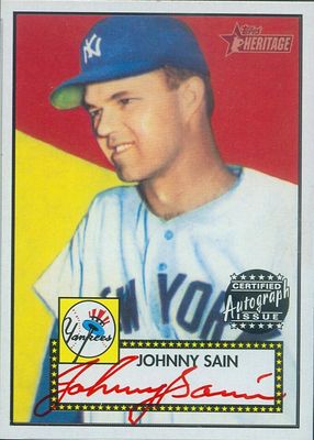 2001 Topps Heritage #THA-JS Real One Autographs - Red Ink /52