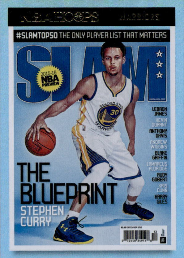 Stephen Curry 2021 Hoops #193 SLAM - Holo Price Guide