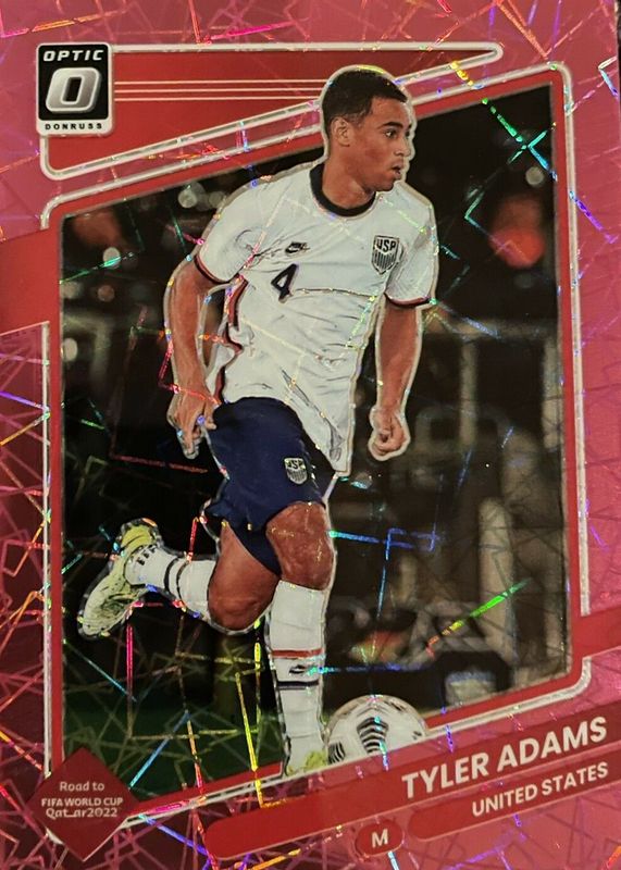 Tyler Adams 2021 Donruss #166 Optic - Pink Velocity /25 RAW