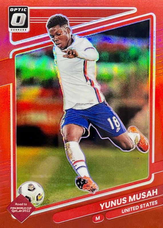 Yunus Musah 2021 Donruss #161 Optic - Red /149 RAW