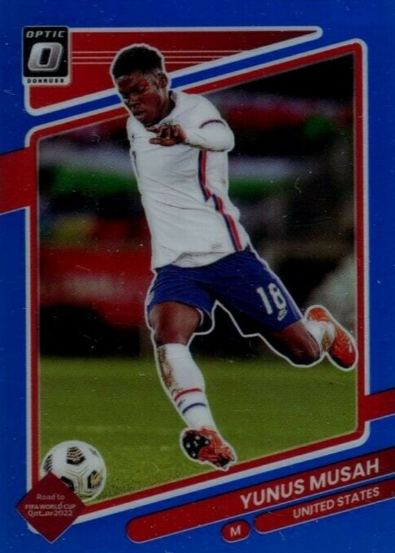 Yunus Musah 2021 Donruss #161 Optic - Blue /99 RAW