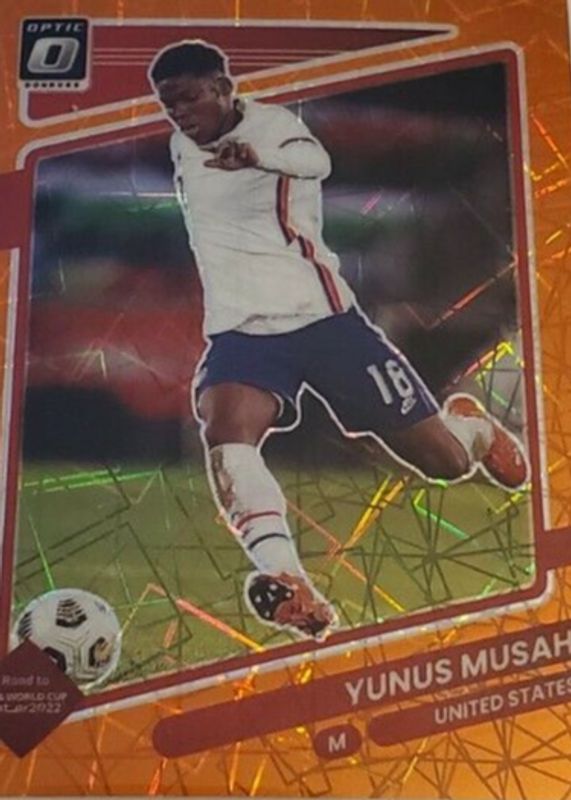 Yunus Musah 2021 Donruss #161 Optic - Orange Velocity /49 RAW