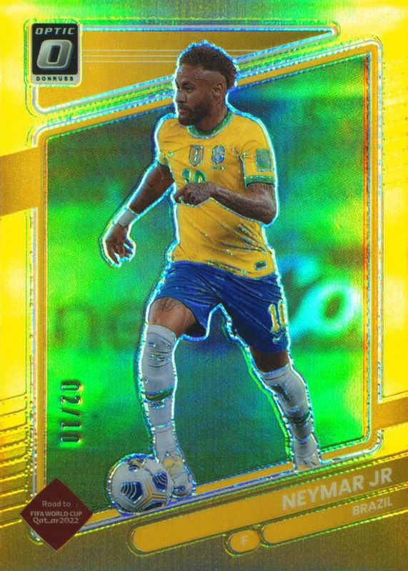 Neymar Jr. 2021 Donruss #18 Optic - Gold /10 PSA 10