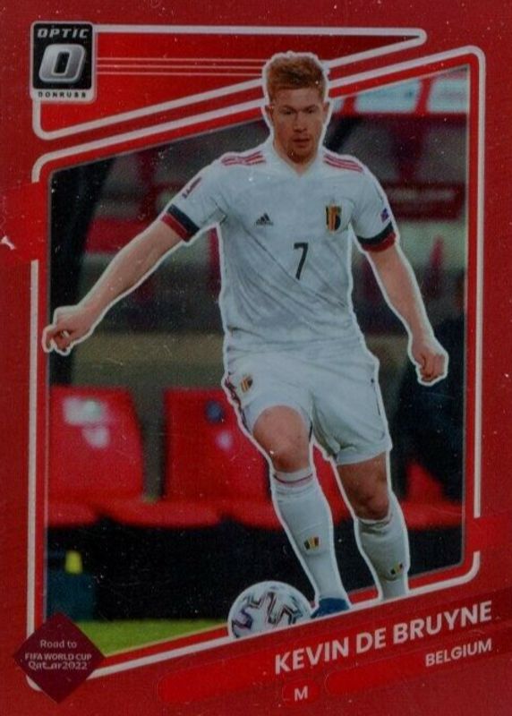 Kevin De Bruyne 2021 Donruss #11 Optic - Red /149 RAW