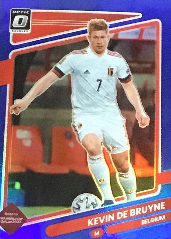 Kevin De Bruyne 2021 Donruss #11 Optic - Blue /99 RAW