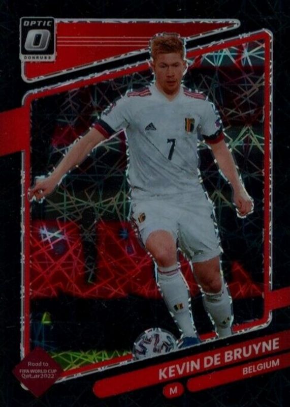 Kevin De Bruyne 2021 Donruss #11 Optic - Black Velocity /25 RAW