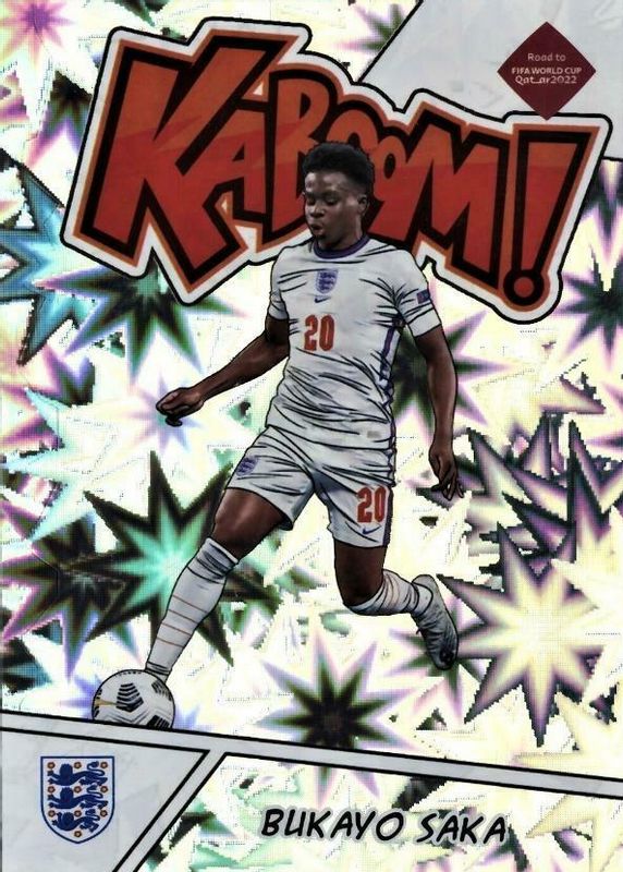 Bukayo Saka 2021 Donruss #14 Kaboom! /(SSP) BGS 9