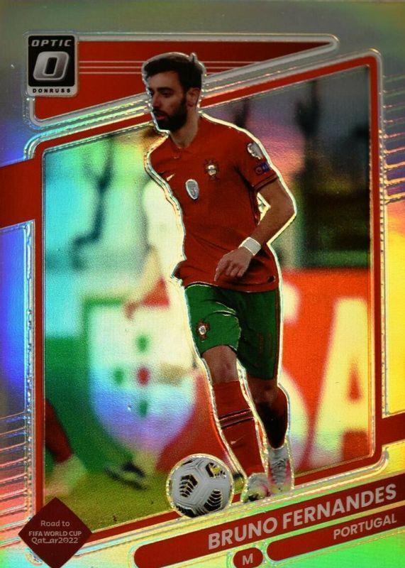 Bruno Fernandes 2021 Donruss #118 Optic - Holo RAW