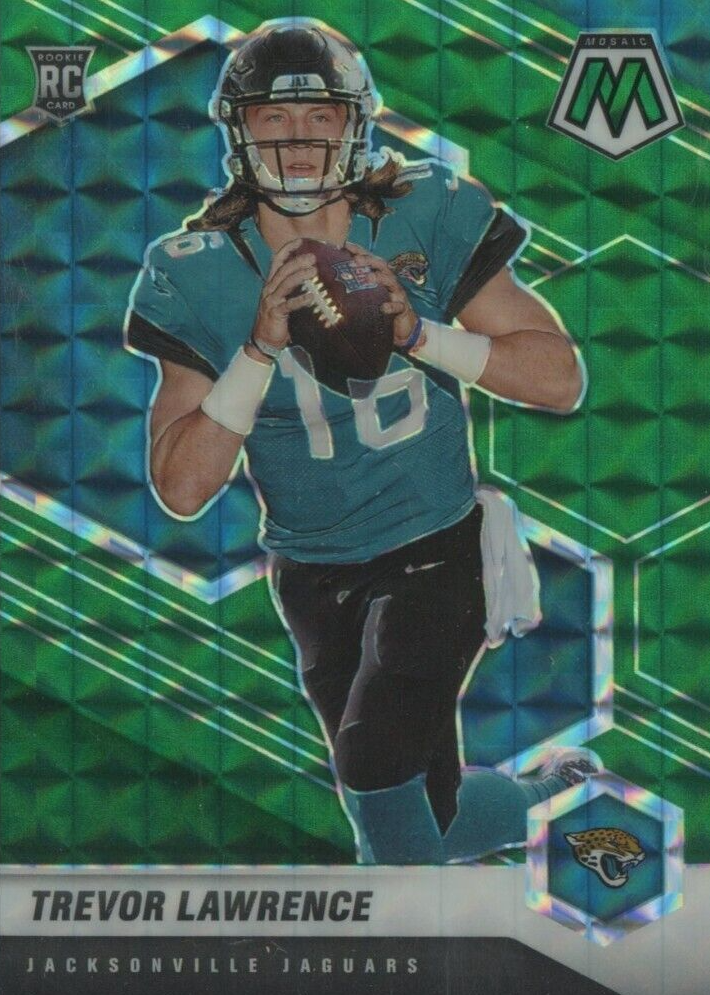 Trevor Lawrence 2021 Mosaic #301 Green Price Guide - Sports Card
