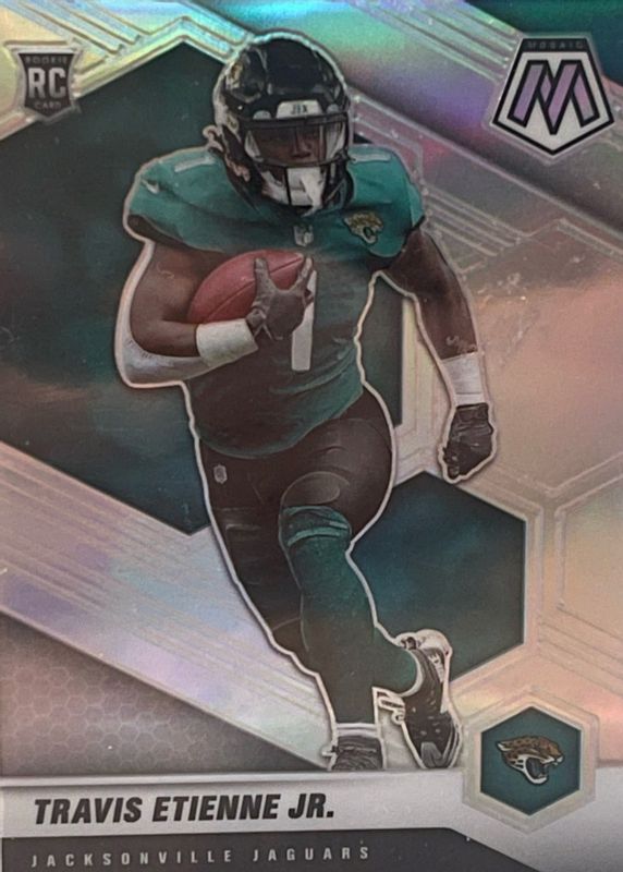 Travis Etienne Jr. 2021 Mosaic #314 Silver Rookie RAW