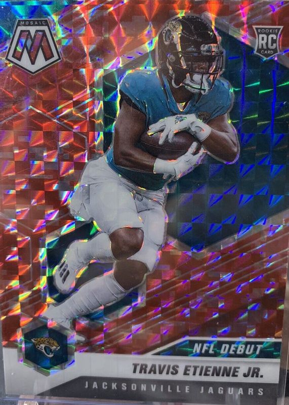 Travis Etienne Jr. 2021 Mosaic #253 NFL Debut - Red Camo Rookie PSA 10